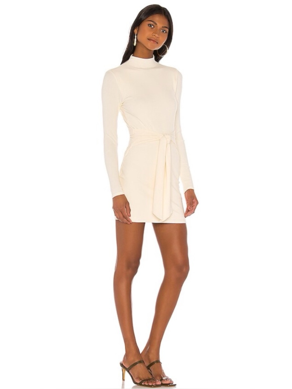 Lovers and Friends X LINDSI LANE GISELE MINI DRESS in Cream Size M ~ NWT